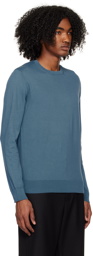 ZEGNA Blue Fitted Sweater