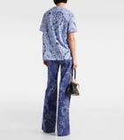 Etro Printed cotton jersey T-shirt