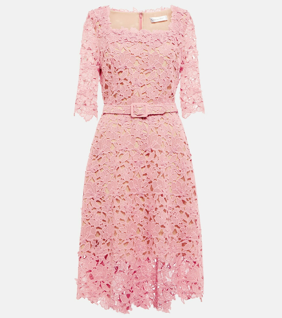 Oscar De La Renta Guipure Lace Midi Dress Oscar De La Renta 7179