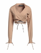 Andreādamo Womens Wrap cardigans in Beige