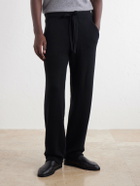 God's True Cashmere - Straight-Leg Cashmere Drawstring Trousers - Black