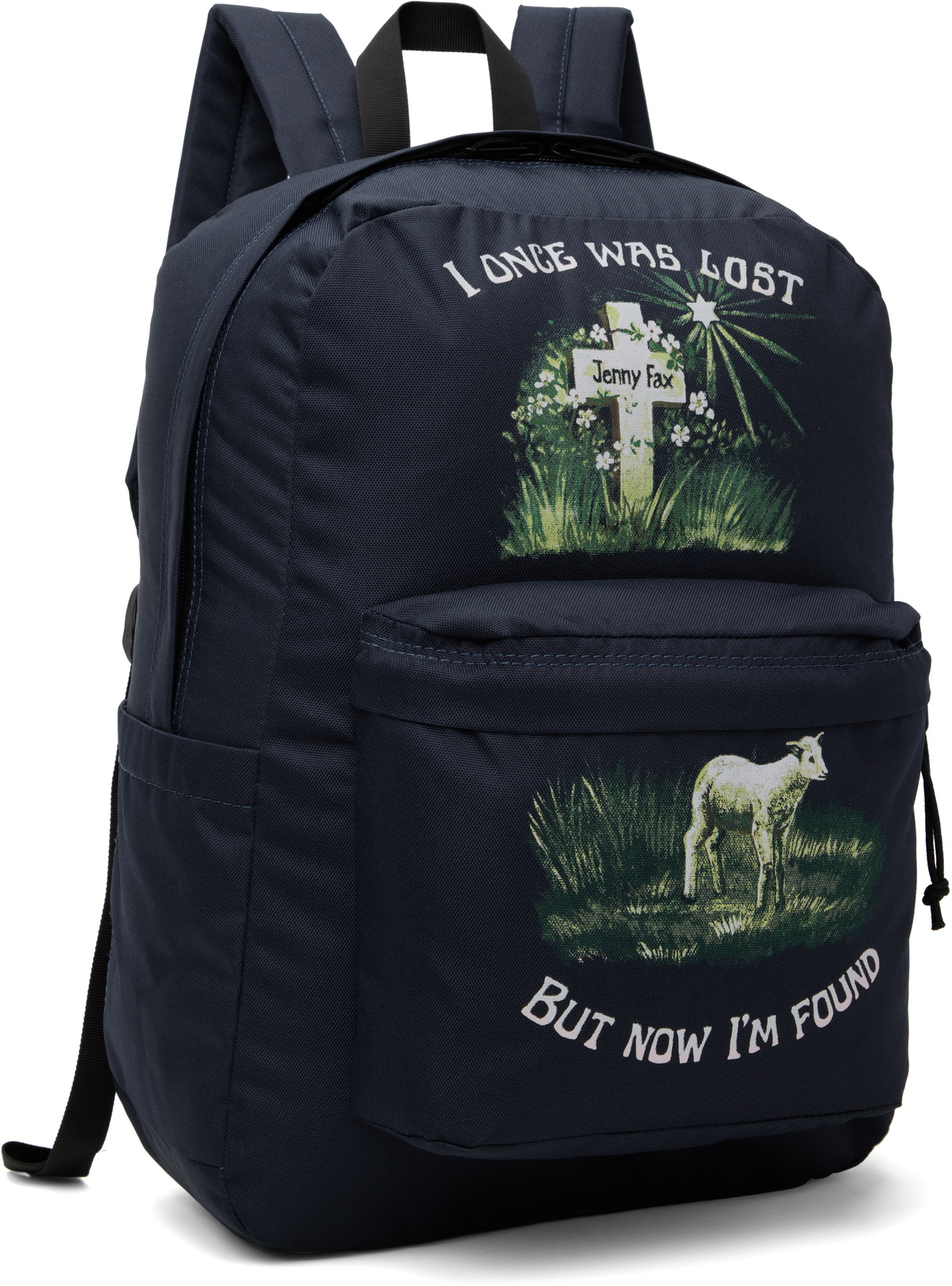 JennyFax I’m Found Backpack Navy Jenny Fax Navy 'I'm Found' Backpack