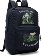 Jenny Fax Navy 'I'm Found' Backpack