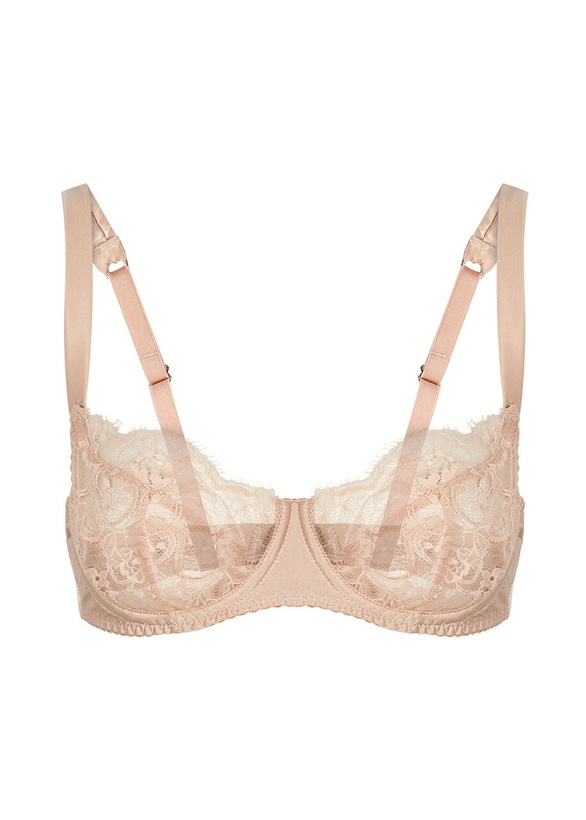 Photo: Fleur OF England Signature Lace Balcony bra Nude