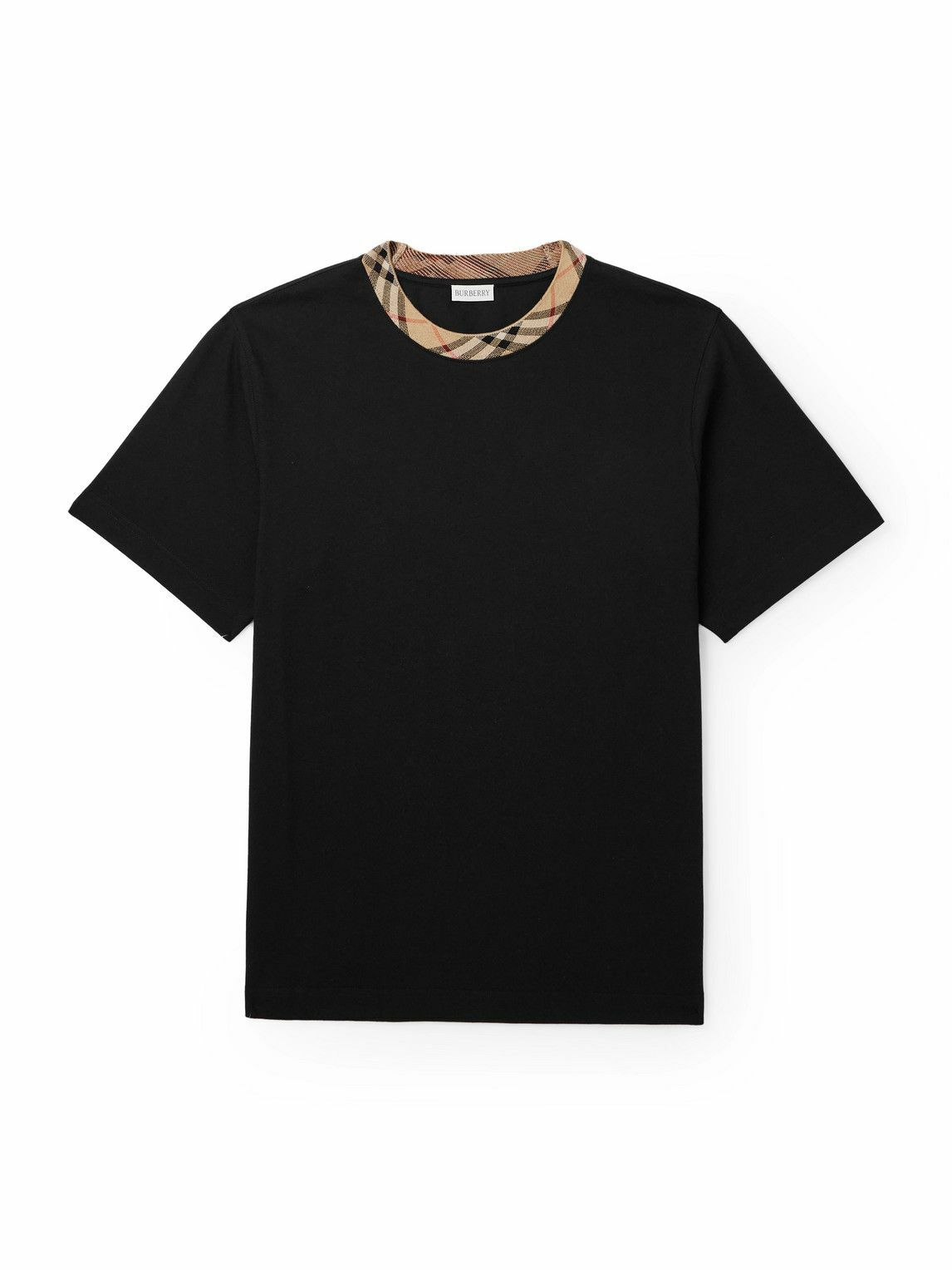 Burberry - Logo-Print Cotton-Jersey T-Shirt - Black Burberry