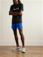 Nike Running - Heritage Logo-Print Cotton-Blend Dri-FIT T-Shirt - Black