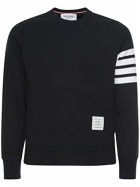 THOM BROWNE - Intarsia Stripes Cotton Sweatshirt