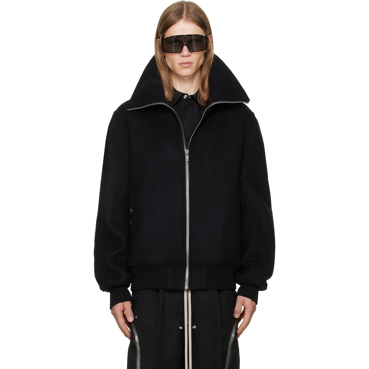 Rick Owens Black Tower Dracuflight Jacket