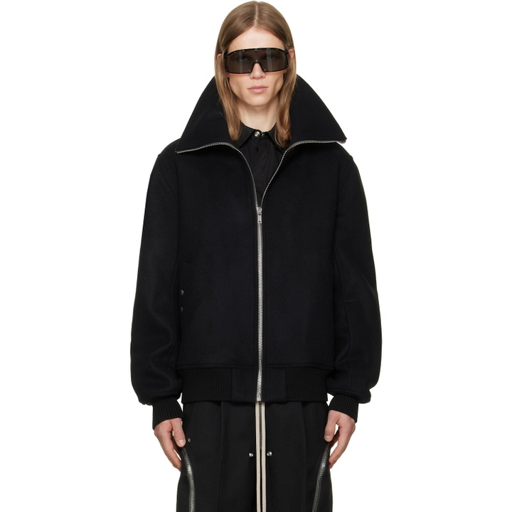 Photo: Rick Owens Black Tower Dracuflight Jacket