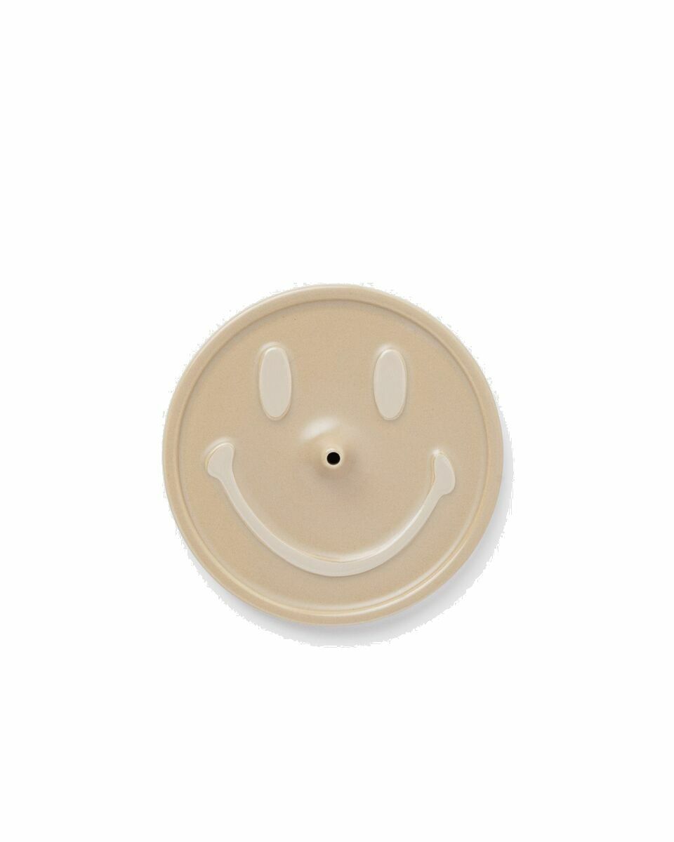 Photo: Market Smiley Ceramic Incense Holder Beige - Mens - Home Deco