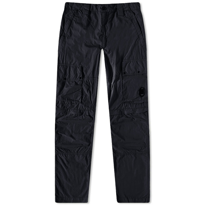 Photo: C.P. Company Men's Lens Pocket Nylon Cargo Pant in Total Eclipse