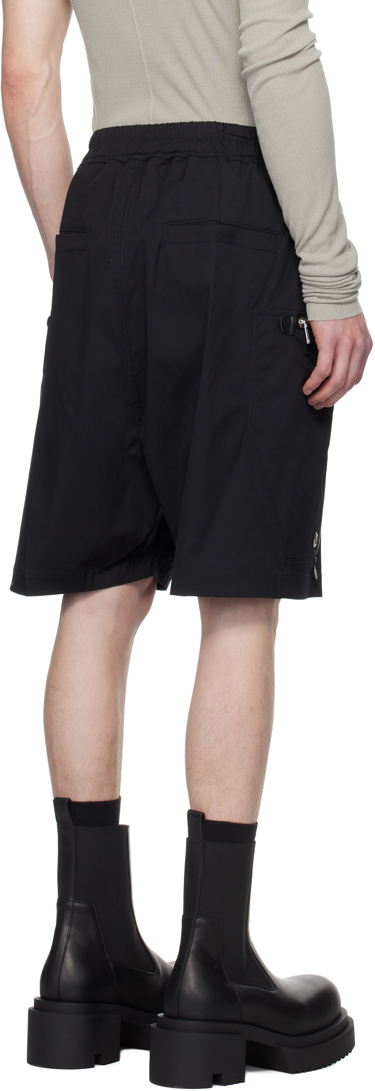 Rick Owens Black Hollywood Heavy Bauhaus Bela Shorts Rick Owens