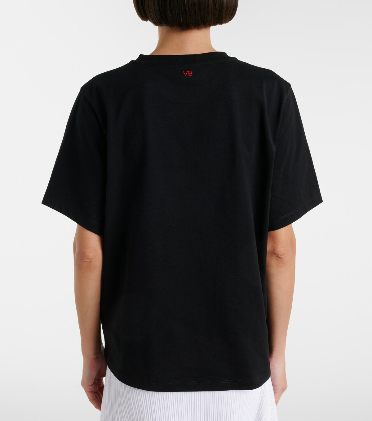 Victoria Beckham Printed cotton jersey T-shirt