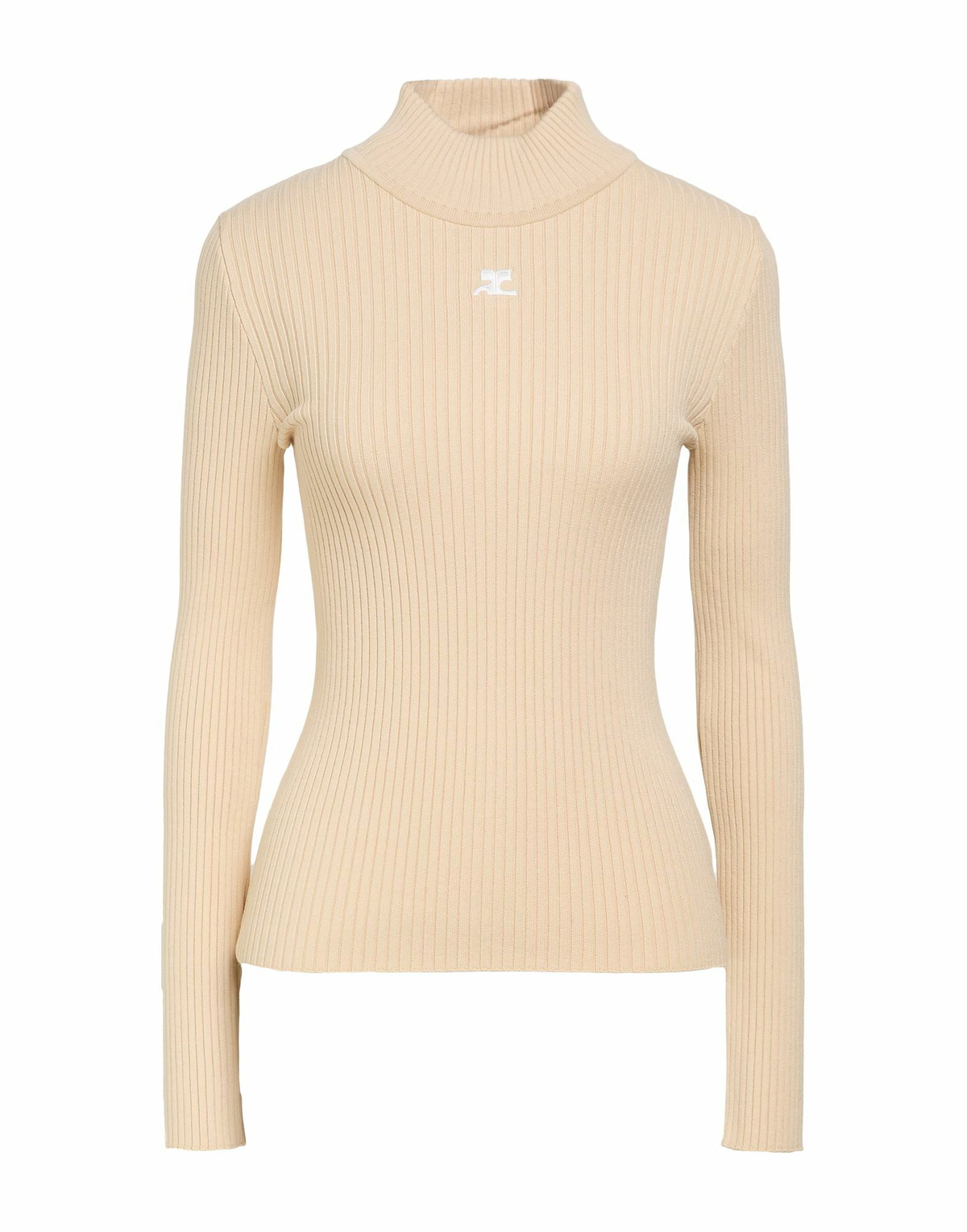 Courrèges Womens Turtleneck Sand