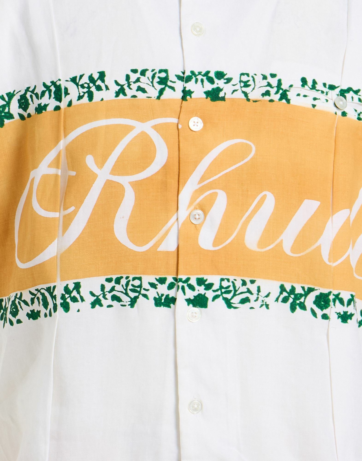 Rhude Mens Shirt Ivory