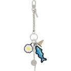 Marc Jacobs Silver Camp Whistle Cluster Bag Charm