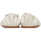 A.P.C. White Smooth Leather Ballerina Flats