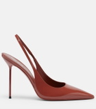 Paris Texas Lidia patent leather slingback pumps