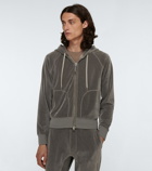 Tom Ford - Velour hooded sweatshirt