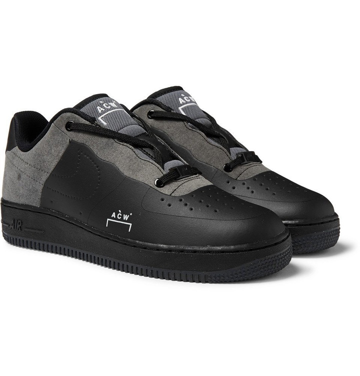 Photo: Nike - A-COLD-WALL* Air Force 1 Flyleather Sneakers - Men - Black