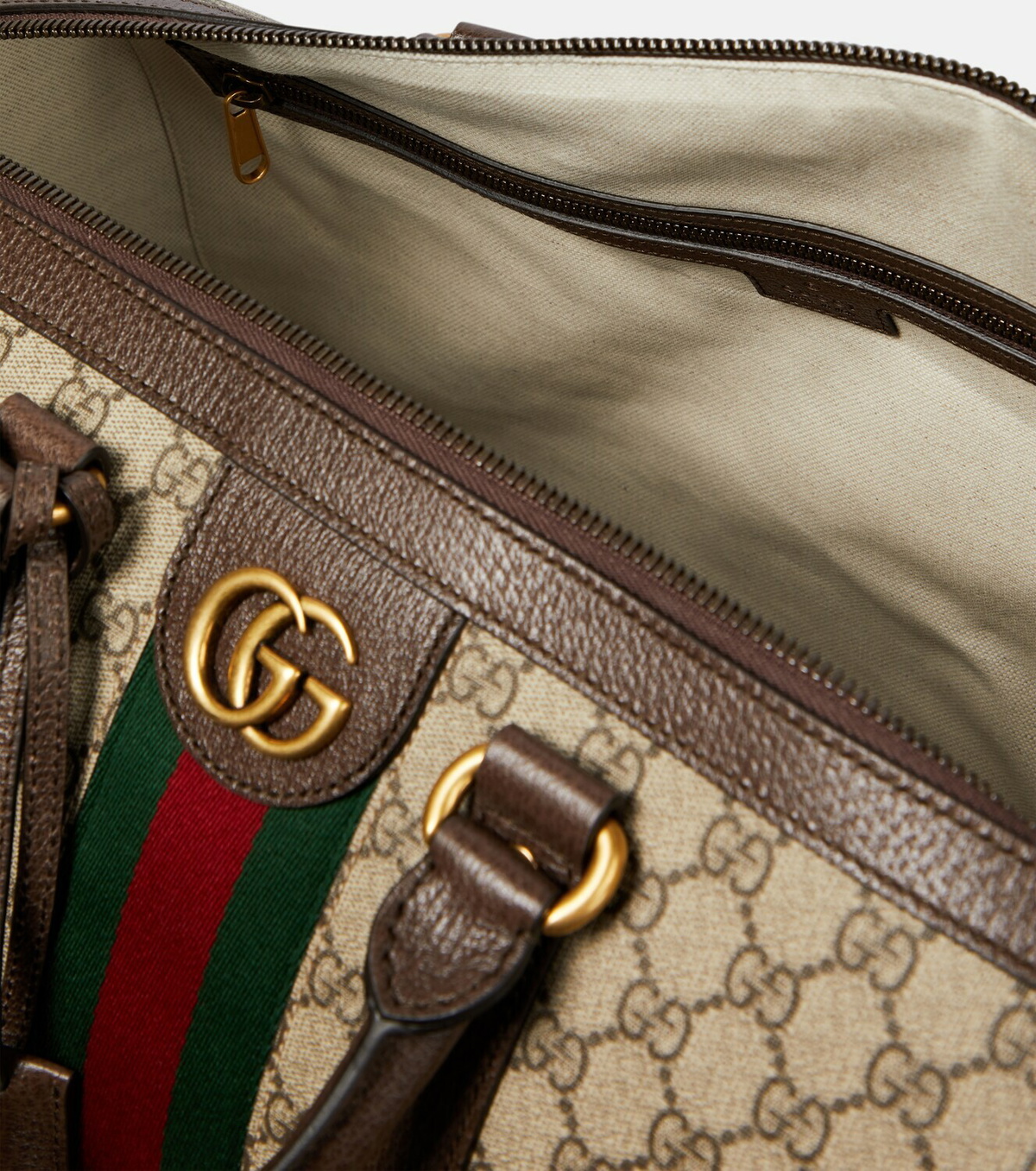 Gucci Savoy large duffle bag in red leather