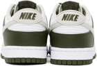 Nike Khaki & White Dunk Low Sneakers