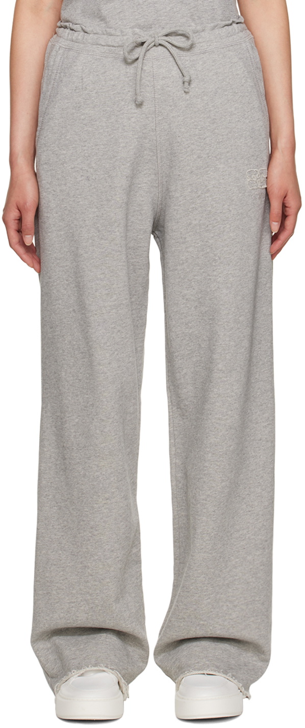 ☆送料・関税込☆GANNI★LOOSE FIT SOFTWARE ISOLE PANTS GANNI Gray Isoli Lounge Pants GANNI