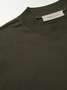 FEAR OF GOD ESSENTIALS - Logo-Appliquéd Cotton-Jersey T-Shirt - Green