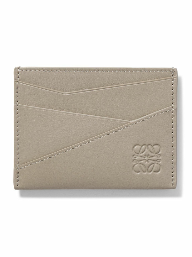 Photo: LOEWE - Puzzle Logo-Debossed Leather Cardholder