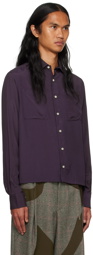Factor's Purple Button Shirt