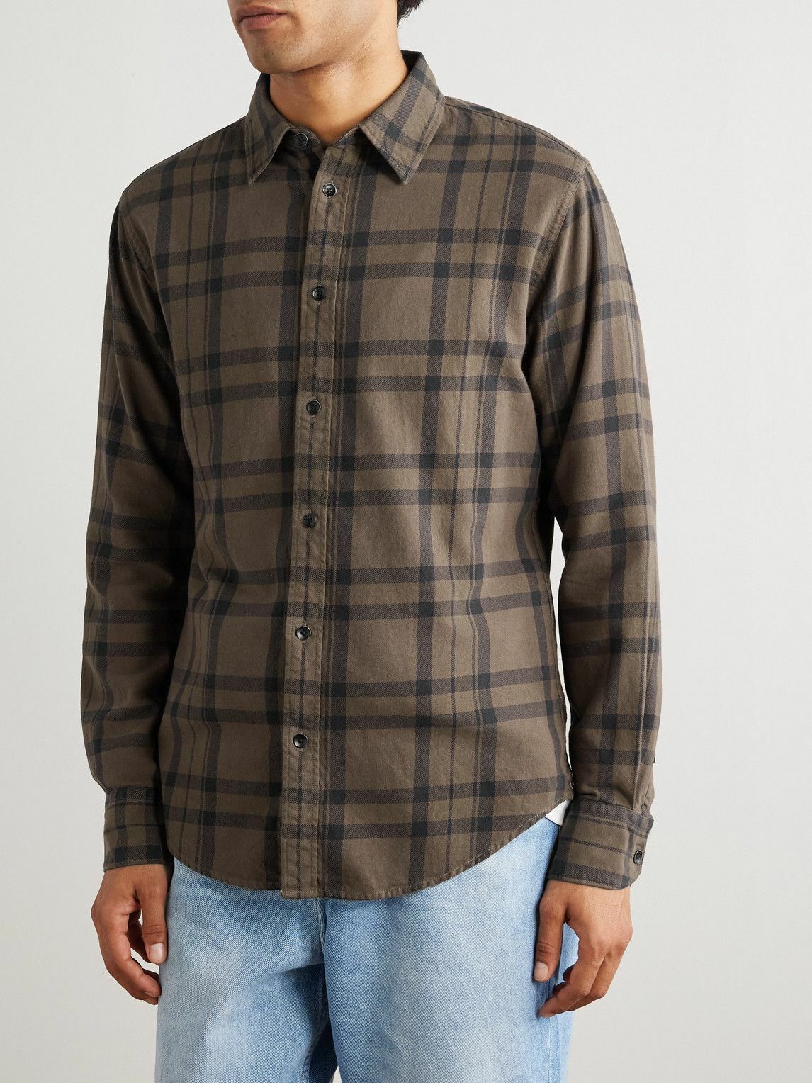 Rag & Bone - Tomlin Checked Cotton-Flannel Shirt - Brown
