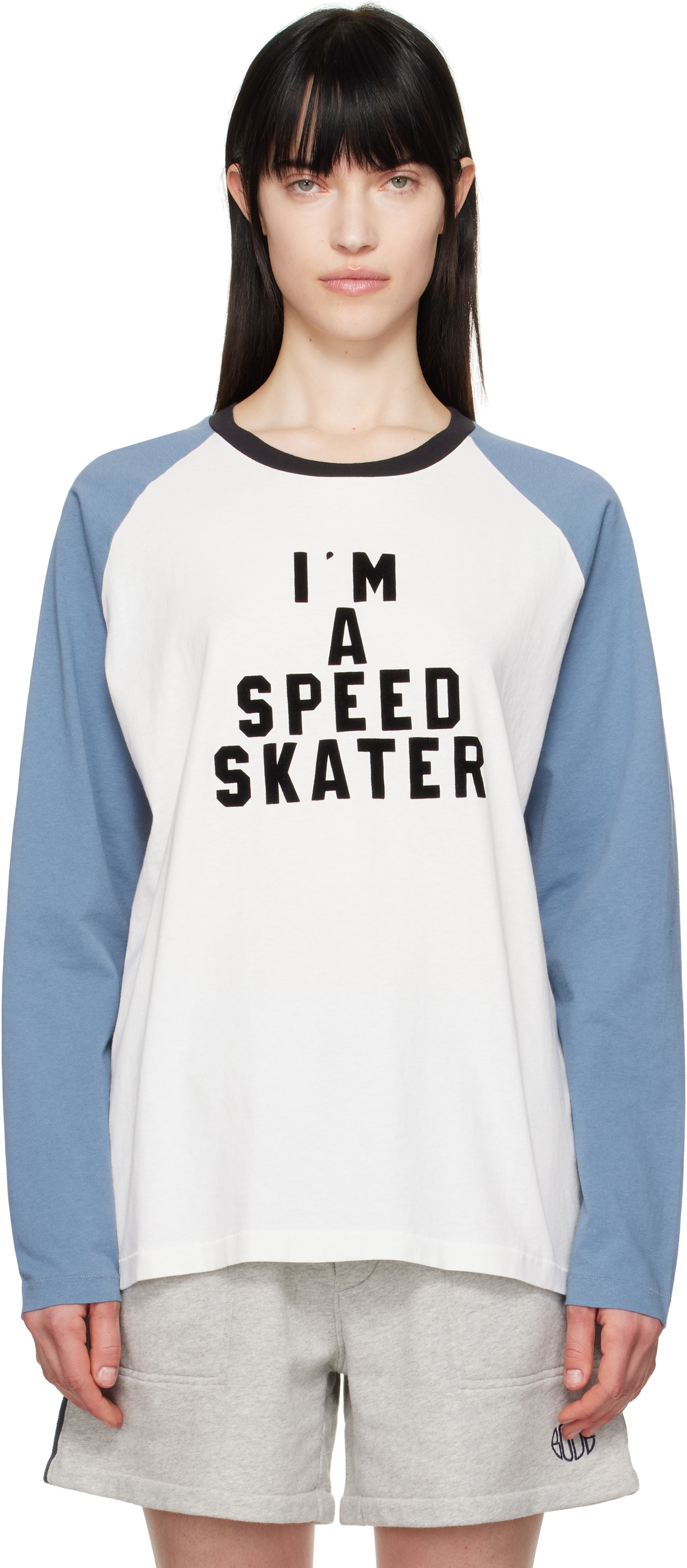 Bode White & Blue 'Skater' T-shirt