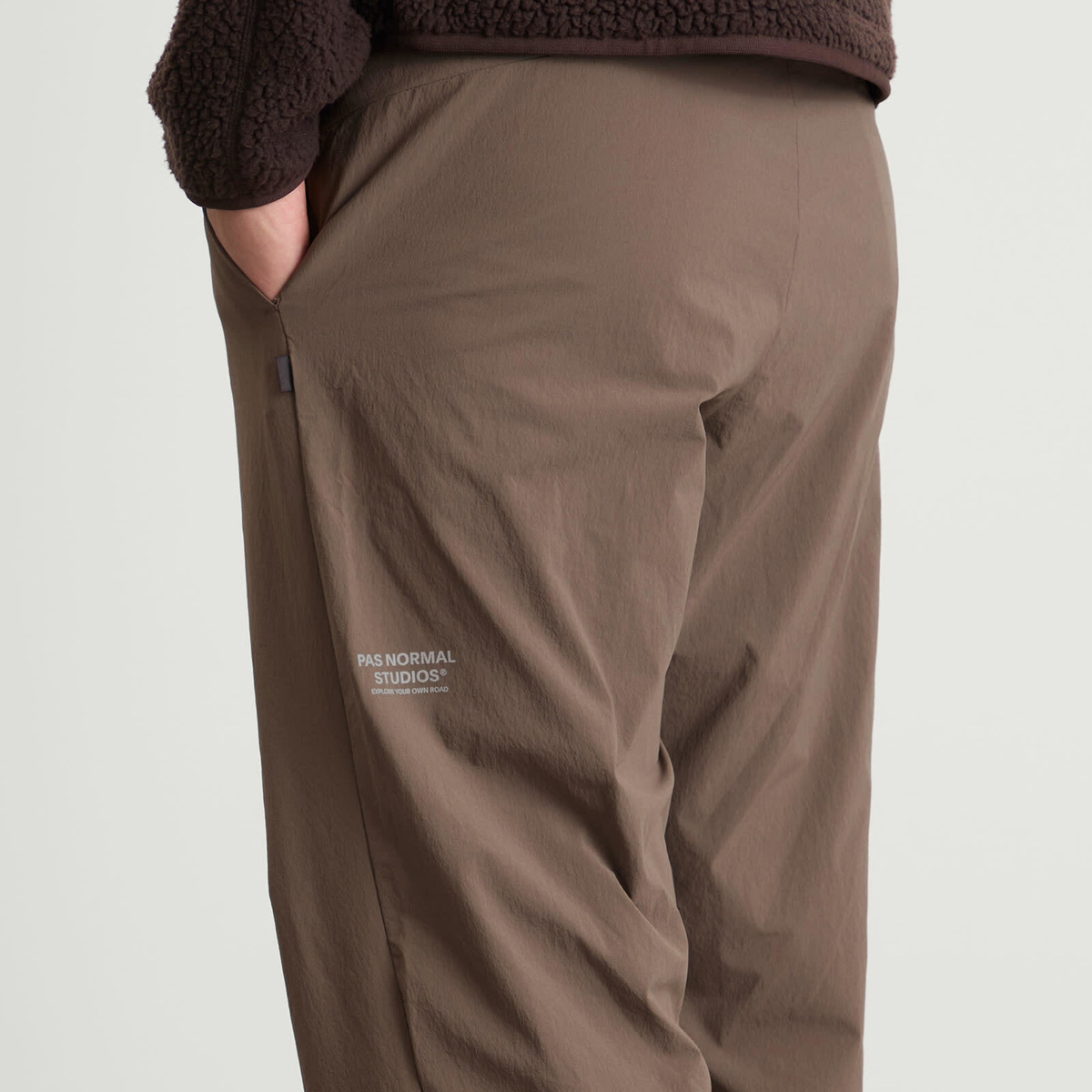 Pas Normal Studios Men's Off-Race Tech Trousers in Ash Brown