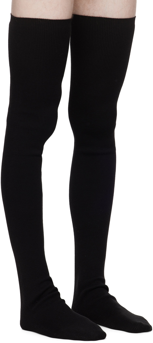 Rick Owens Black Bandage Socks Rick Owens