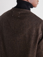 Maison Margiela - Wool Herringbone Bomber Jacket - Brown