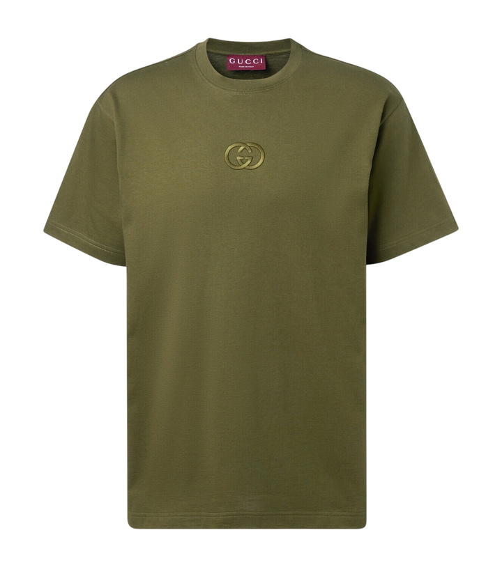 Photo: Gucci Interlocking G cotton jersey T-shirt