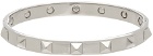 Valentino Garavani Silver Rockstud Cuff Bracelet