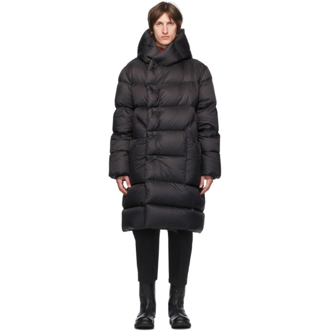 Photo: Rick Owens Black Down Hooded Liner Coat