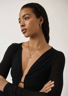Missoma T-bar 18ct Gold Plated Necklace - One Size