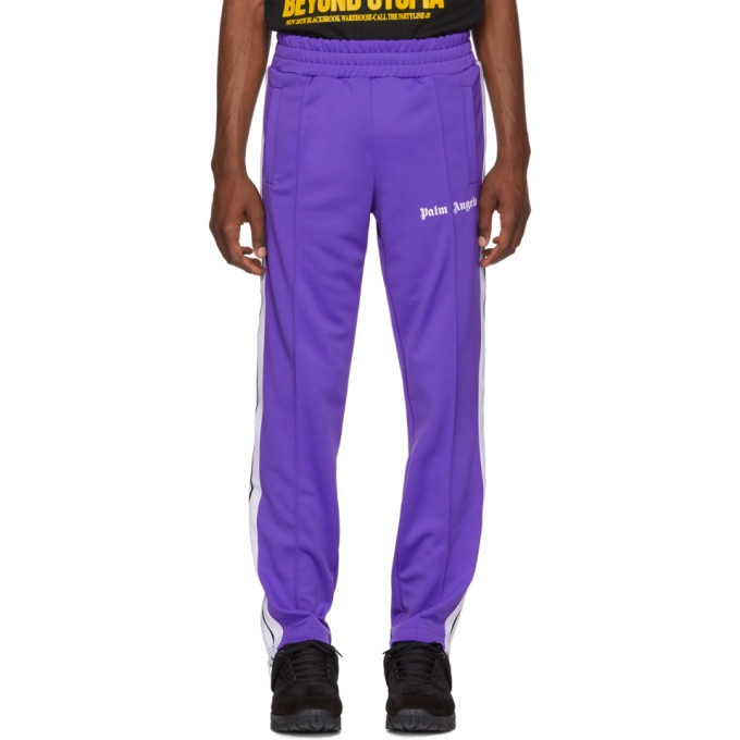 Photo: Palm Angels Purple Classic Track Pants