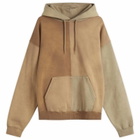 BEAMS Men's Fade Crazy Hoodie in Beige