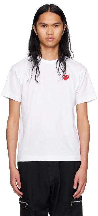 Photo: COMME des GARÇONS PLAY White Heart T-Shirt