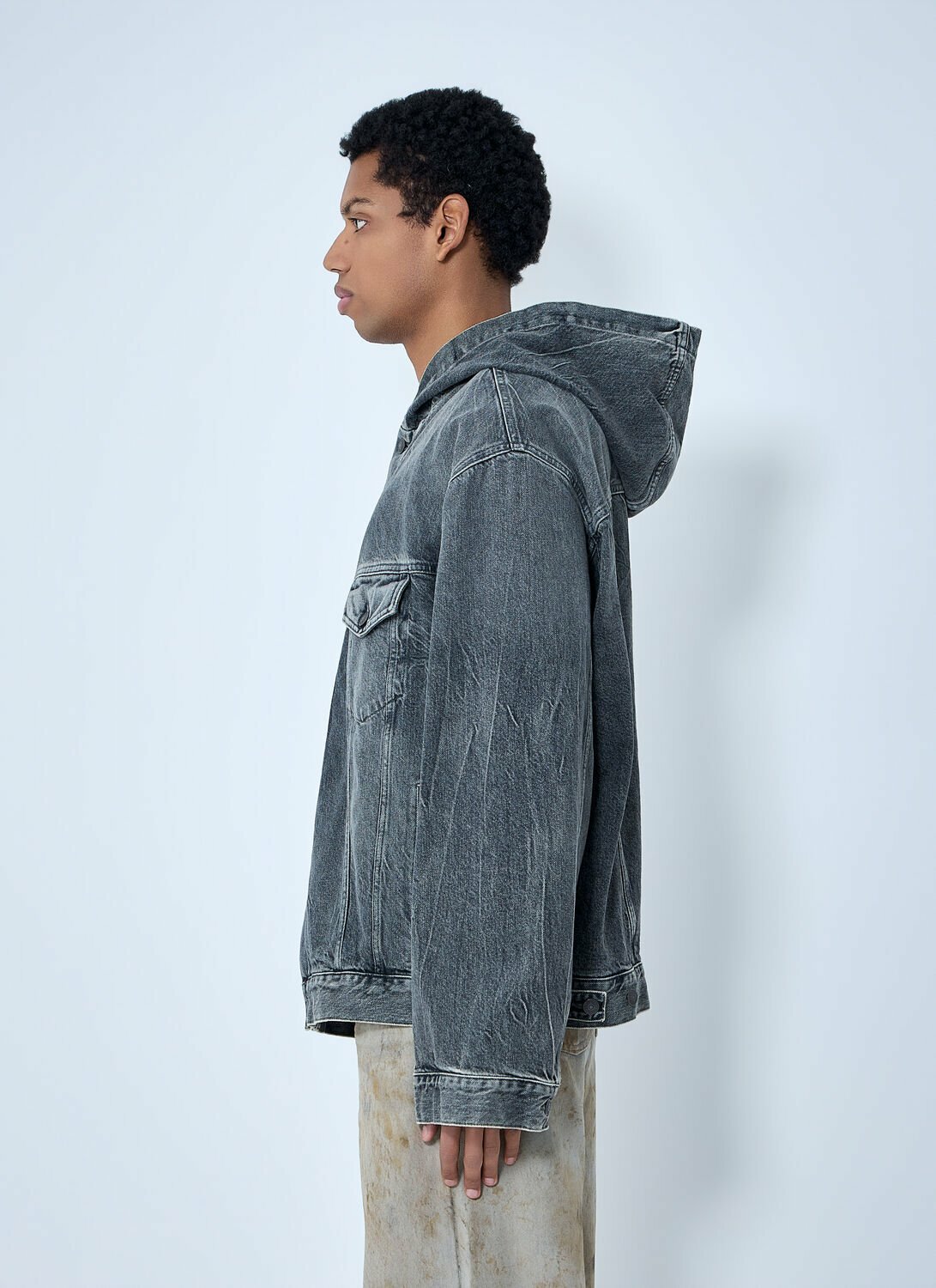 Acne Studios Hooded Denim Jacket