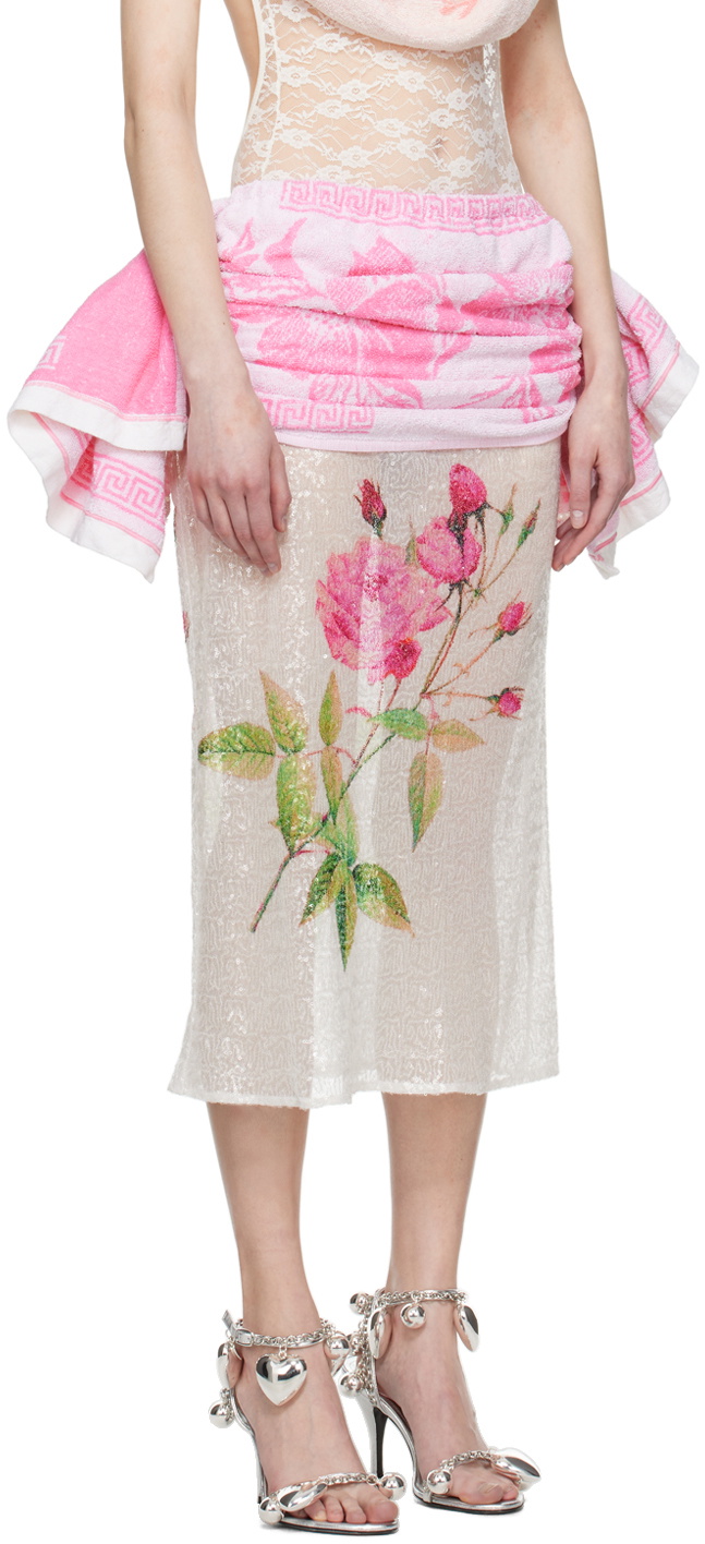 ALL-IN Pink Vase Maxi Skirt