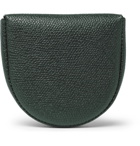 Valextra - Pebble-Grain Leather Coin Wallet - Men - Green