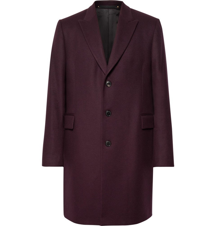 Photo: Paul Smith - Wool and Cashmere-Blend Coat - Men - Burgundy