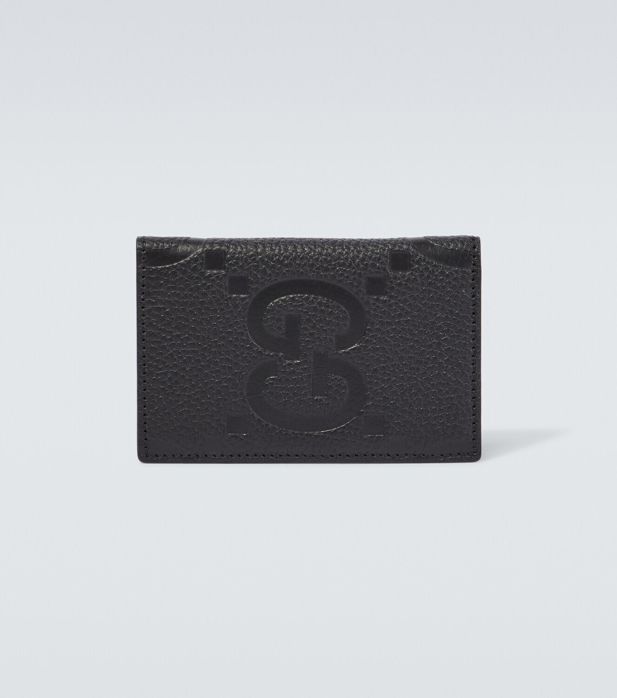 GUCCI GG Signature Leather Bi-Fold Wallet Black 473916