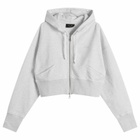 Dime Women's Cropped Hoodie in Ash