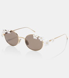 Loewe Signature floral round sunglasses