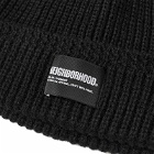 Neighborhood Men's JP Beanie Hat in Black